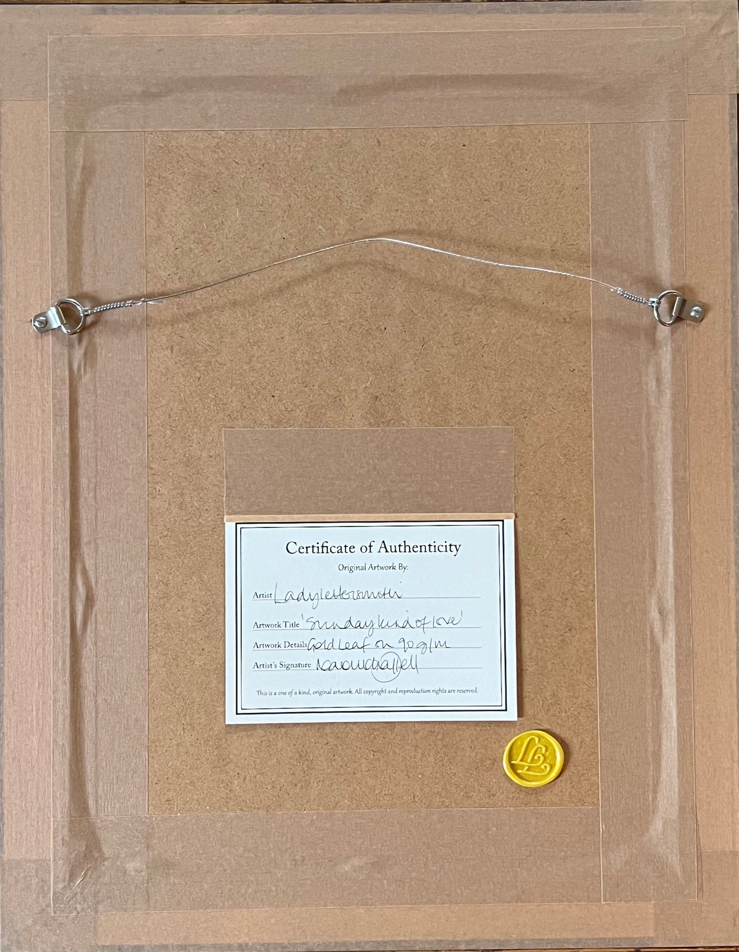 'Sunday kind of love' by Lady Lettersmith